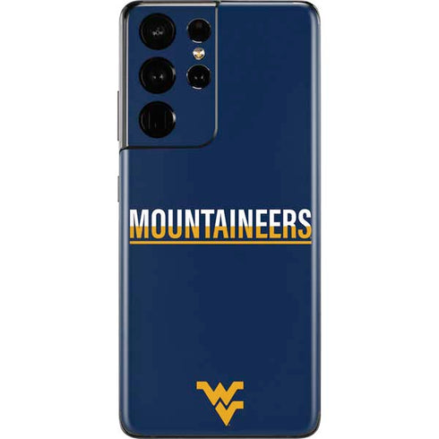 West Virginia University Blue Wood Floor Galaxy S21 Ultra 5G Skin